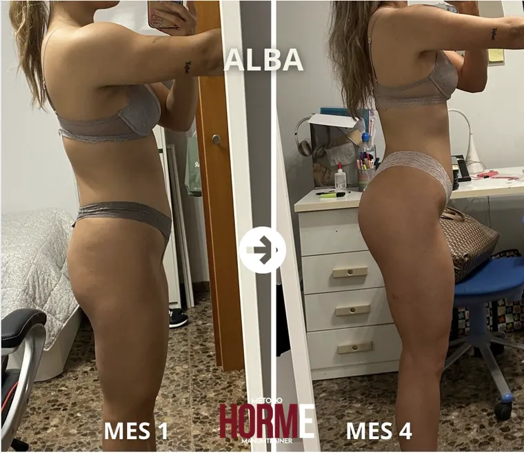 Antes y después Alba